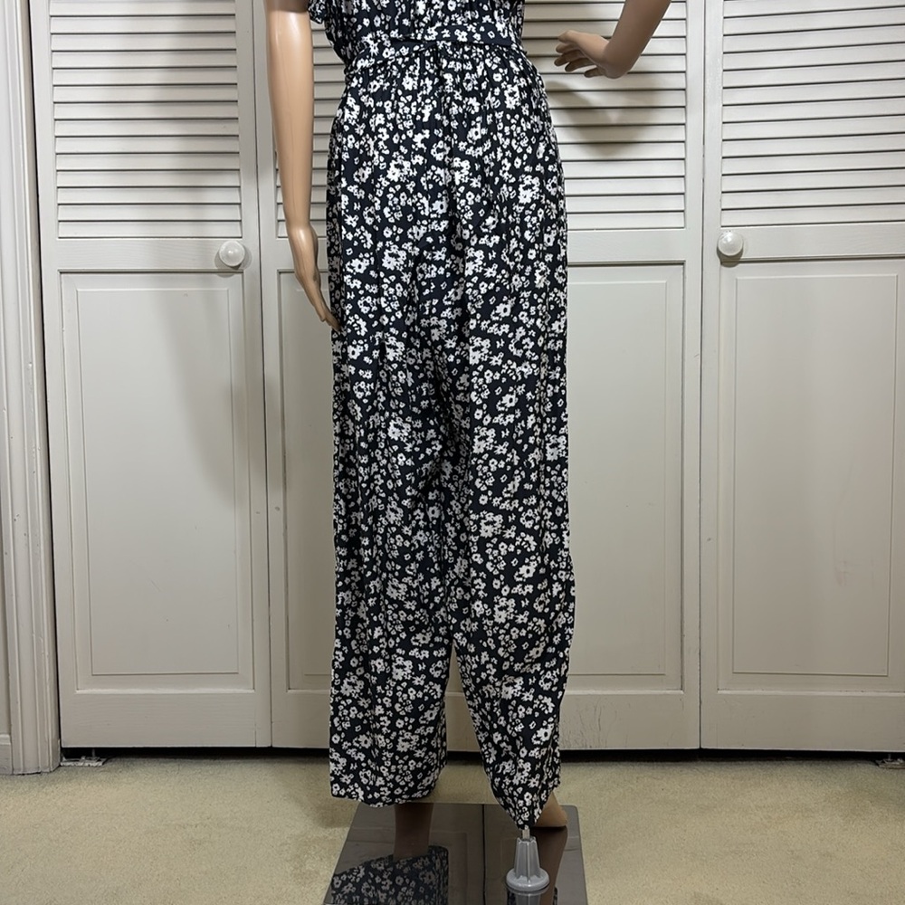 Hatch Maternity Regina Jumpsuit Floral Black & White Size 2 (Medium/Large) - Picture 11 of 16